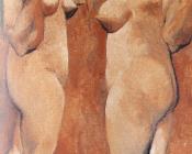 巴勃罗毕加索 - 两个裸女